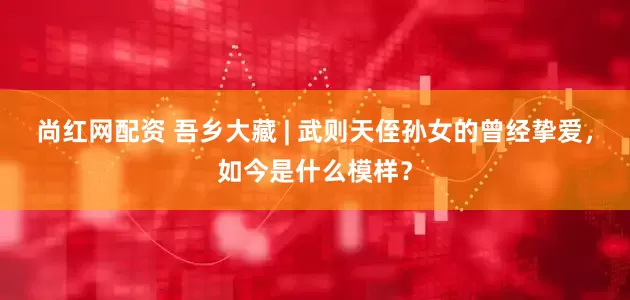 尚红网配资 吾乡大藏 | 武则天侄孙女的曾经挚爱，如今是什么模样？